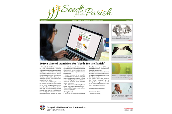 Seeds for the Parish – Winter – 2019