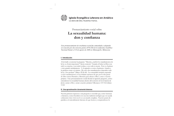 Human Sexuality (Spanish)