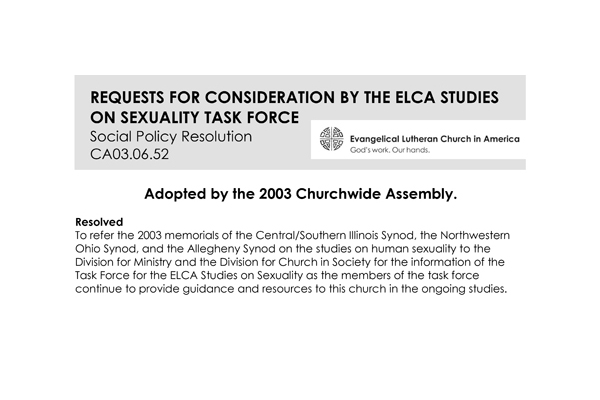 Sexuality Consideration Request SPR03