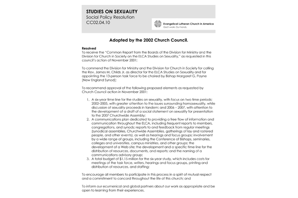 Studies on Sexuality SPR02