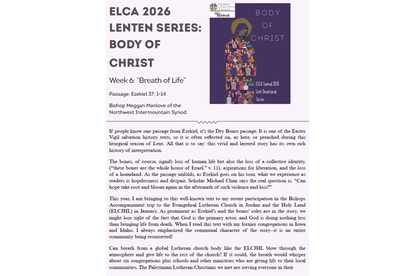 Week 6 Lent Series – Bishop Manlove “Breath of Life”