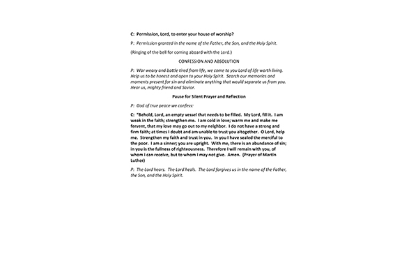 Veterans Day – Confession and Forgiveness