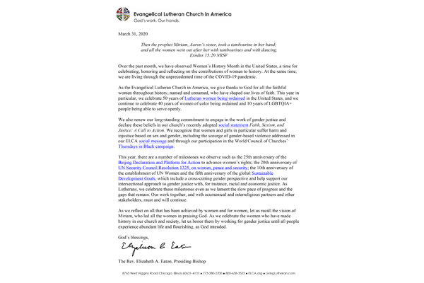 Women’s History Month 2020