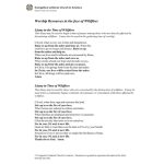 Worship Resource Wildfires