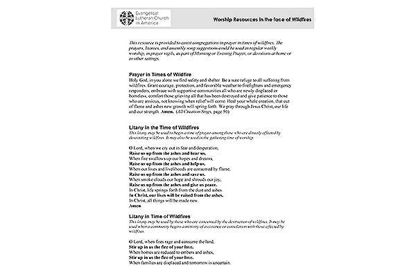 Worship Resources Wildfires (PDF)