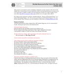 Worship Resources for the Crisis in the Holy Land