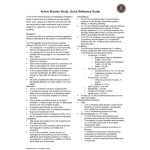 Active Shooter Study Quick Reference Guide