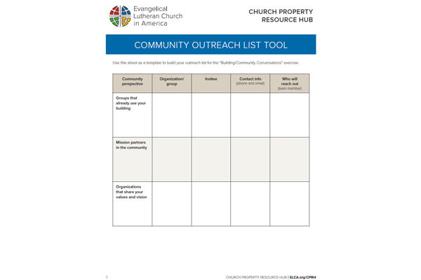 Resource: Community Outreach Tool