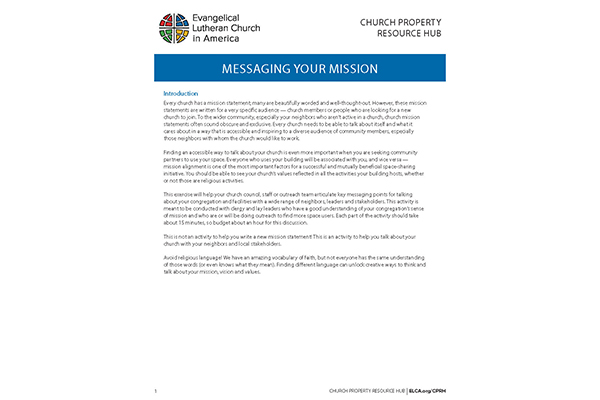Resource: Messaging Your Mission