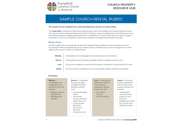 Resource: Rental Rubric