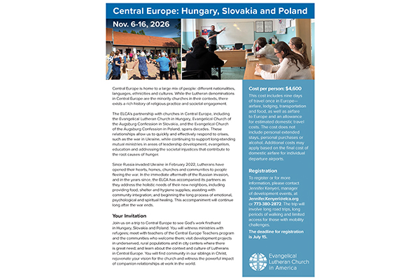 ELCA Central Europe Trip 2026 Thumbnail Image