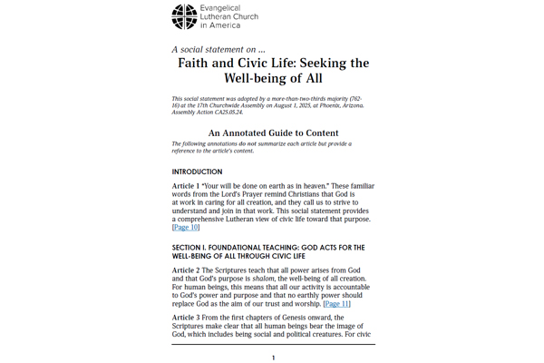 Civic Life and Faith