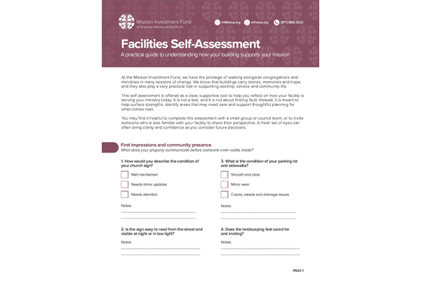 Resource: MIF Facilities Self-Assessment