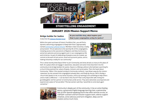 Mission Support Memo – January 2026