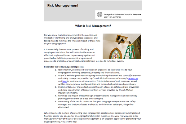Risk Management Information