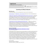 Screening and hiring employees