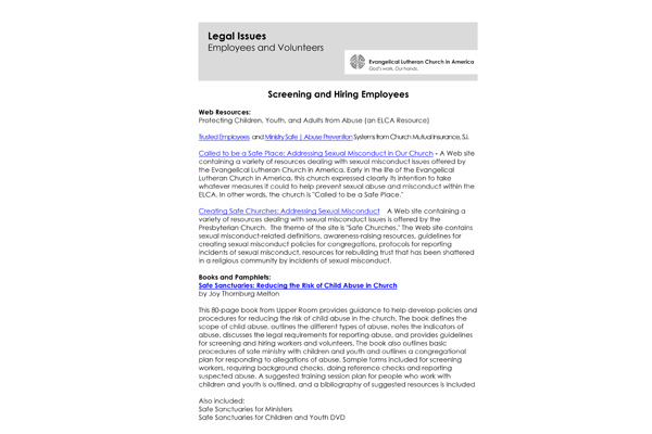 Screening and hiring employees