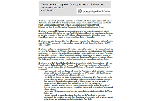 Toward Ending the Occupation of Palestine