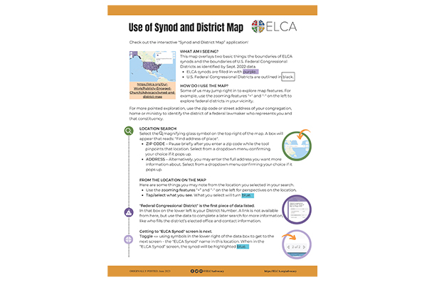 Use of Synod and District Map Thumbnail Image